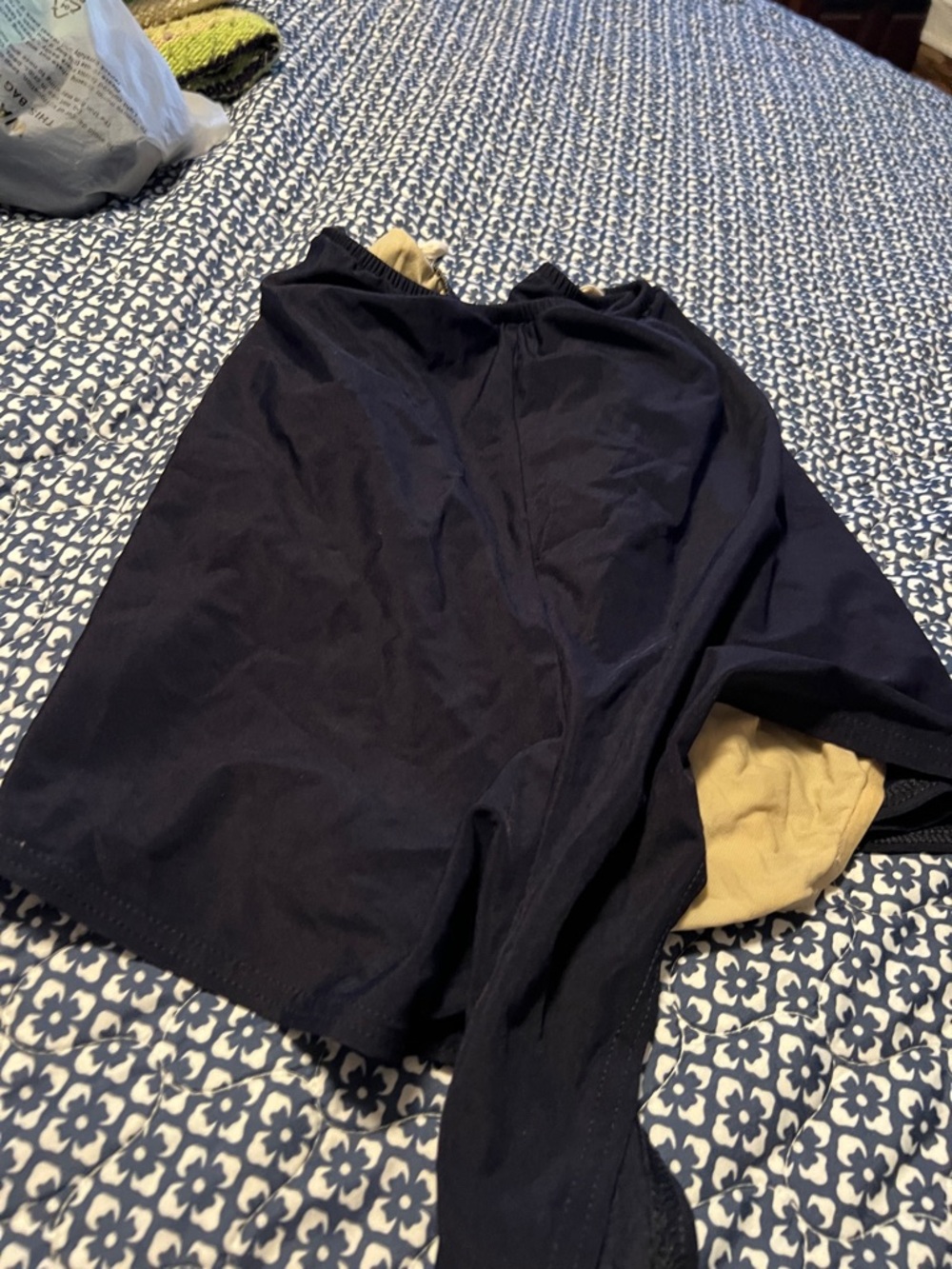 Navy short swim bottom